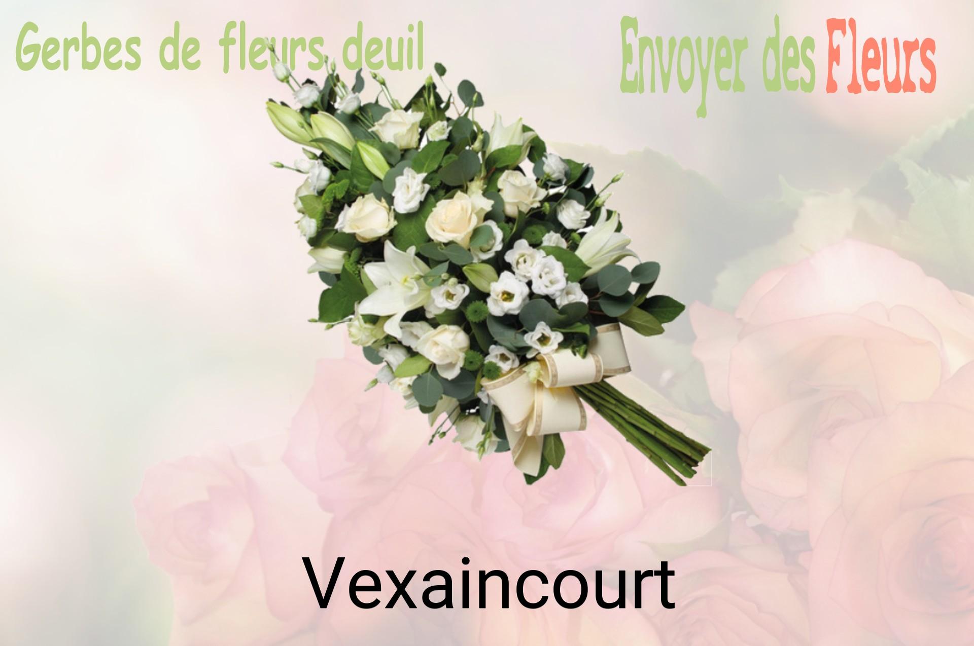 Gerbe de fleurs de deuil livrée à Vexaincourt